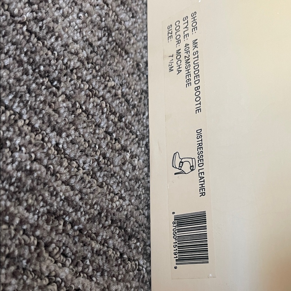 Michael Kors Brown Textured Booties